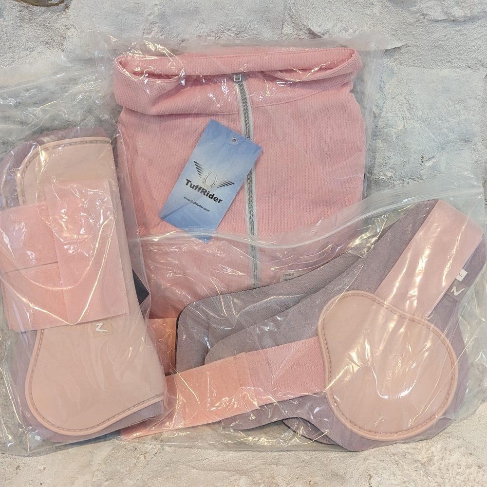 Pink set! TuffRider shirt and Horze boots